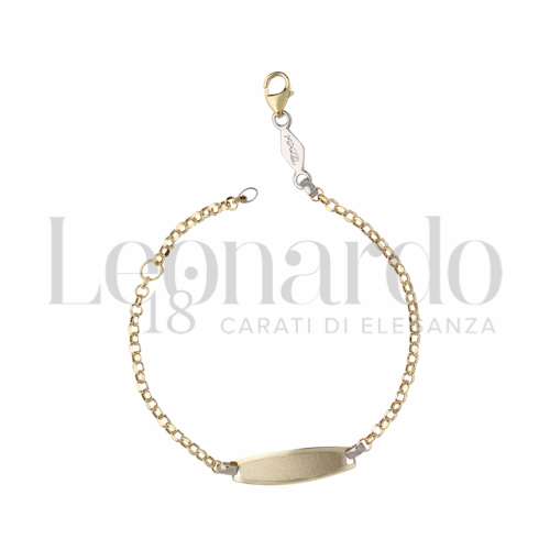 Finitura targa o elementi Satinata in Oro Giallo e Oro Bianco da 1,7gr.