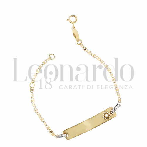 Finitura o elementi Sole in Oro Giallo e Oro Bianco da 1,2gr.