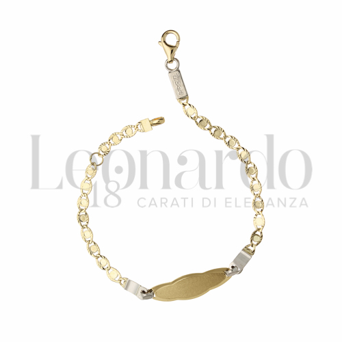 Finitura targa o elementi Satinata in Oro Giallo e Oro Bianco da 2,7gr.