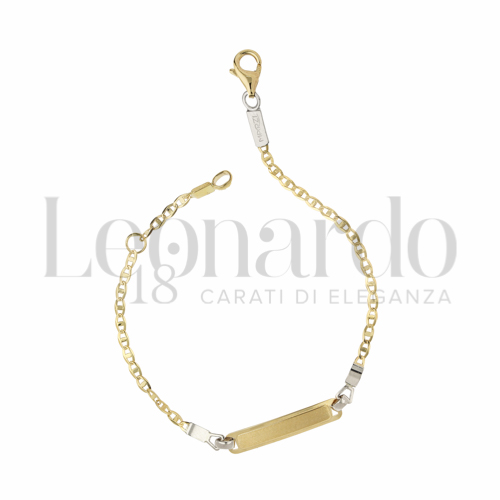Finitura targa o elementi Satinata in Oro Giallo e Oro Bianco da 1,6gr.