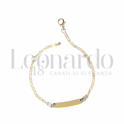 Finitura targa o elementi Lucida in Oro Giallo e Oro Bianco da 1,8gr.