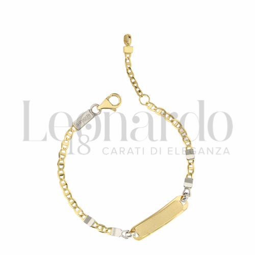 Finitura targa o elementi Satinata in Oro Giallo e Oro Bianco da 2,1gr.