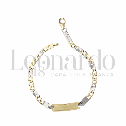 Finitura targa o elementi Satinata in Oro Giallo e Oro Bianco da 3,1gr.