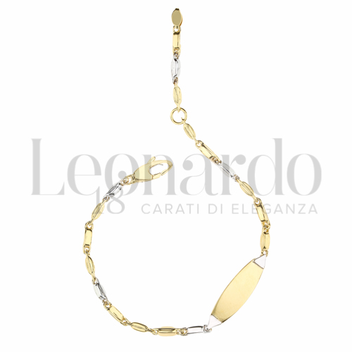 Finitura targa o elementi Lucida in Oro Giallo e Oro Bianco da 3gr.