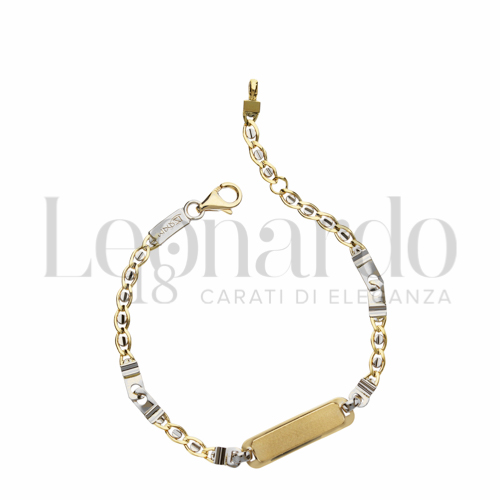 Finitura targa o elementi Satinata in Oro Giallo e Oro Bianco da 3,1gr.