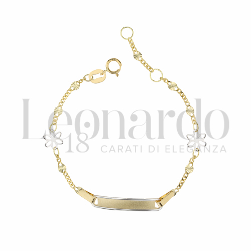 Finitura targa o elementi Satinata in Oro Giallo e Oro Bianco da 1,7gr.