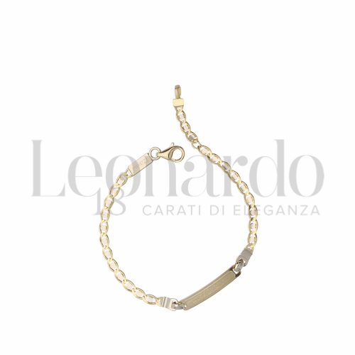 Finitura targa o elementi Satinata in Oro Giallo e Oro Bianco da 2,7gr.
