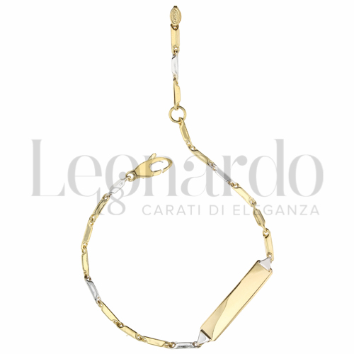 Finitura targa o elementi Lucida in Oro Giallo e Oro Bianco da 3gr.