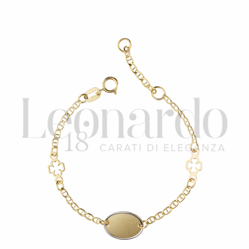 Finitura targa o elementi Satinata in Oro Giallo e Oro Bianco da 1,3gr.