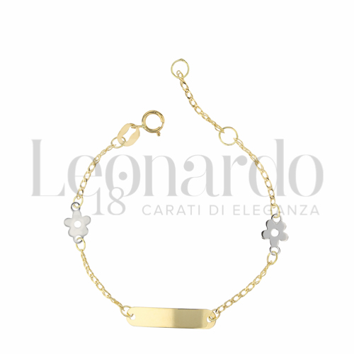 Finitura targa o elementi Lucida in Oro Giallo e Oro Bianco da 1,4gr.