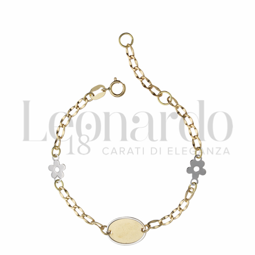 Finitura o elementi Fiore in Oro Giallo e Oro Bianco da 1,4gr.