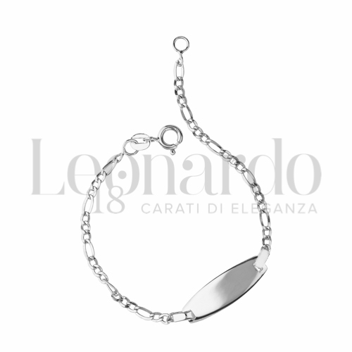 Finitura targa o elementi Lucida in Oro Bianco da 1,6gr.