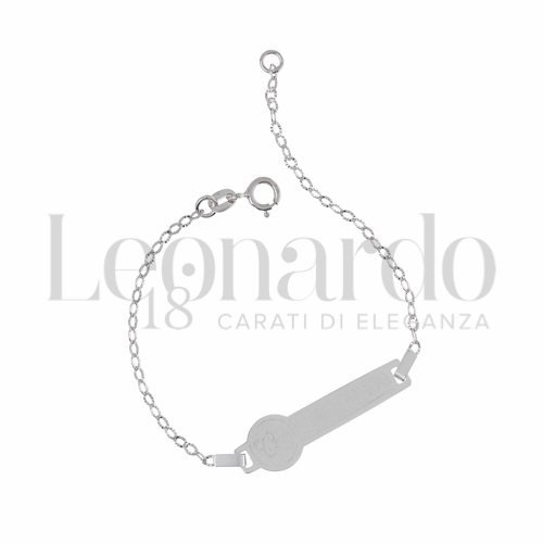 Finitura targa o elementi Ciuccio in Oro Bianco da 1,4gr.