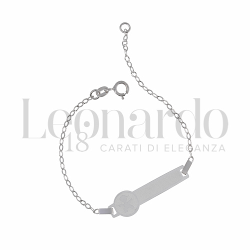 Finitura targa o elementi Maschietto in Oro Bianco da 1,4gr.