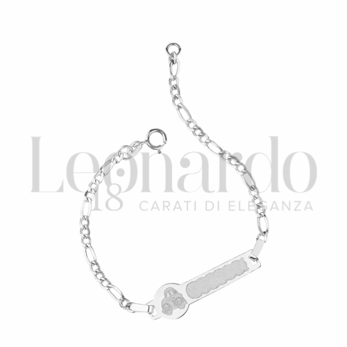 Finitura targa o elementi Macchina in Oro Bianco da 1,5gr.