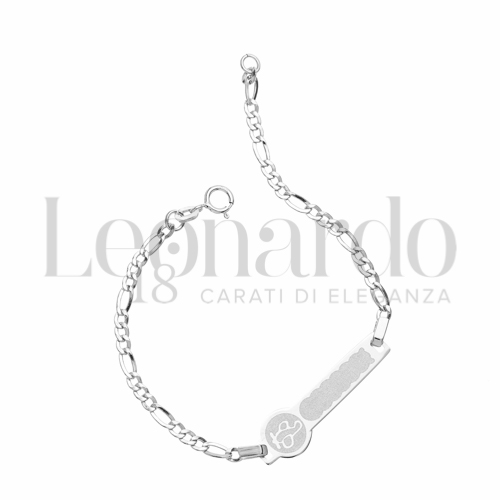 Finitura targa o elementi Aereo in Oro Bianco da 1,4gr.