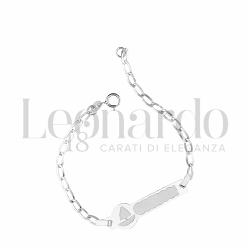 Finitura targa o elementi Barca a vela in Oro Bianco da 1,5gr.