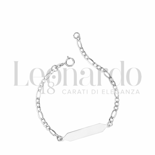 Finitura targa o elementi Lucida in Oro Bianco da 1,2gr.