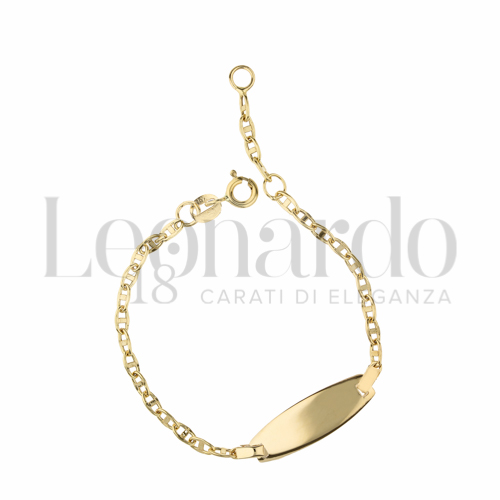 Finitura targa o elementi Lucida in Oro Giallo da 1,8gr.