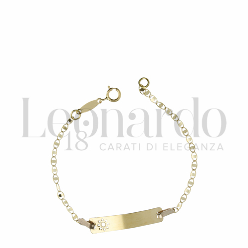 Finitura targa o elementi Sole in Oro Giallo da 1,1gr.