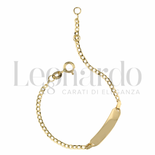 Finitura targa o elementi Lucida in Oro Giallo da 2,1gr.