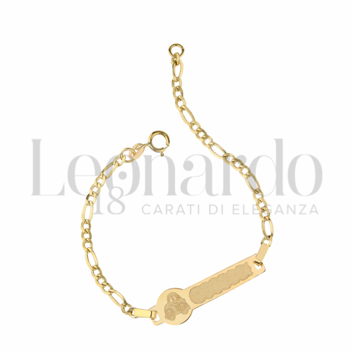 Finitura targa o elementi Macchina in Oro Giallo da 1,3gr.