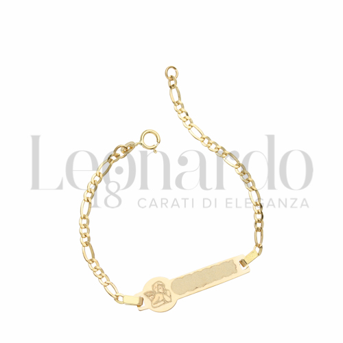 Finitura targa o elementi Angioletto in Oro Giallo da 1,4gr.