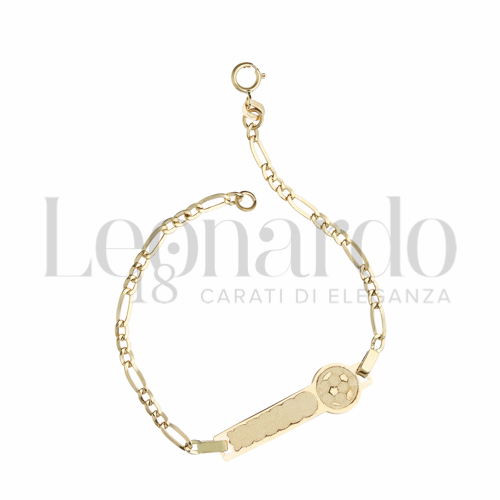 Finitura targa o elementi Pallone da calcio in Oro Giallo da 1,4gr.