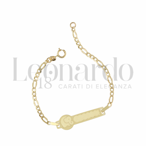 Finitura targa o elementi Elefante in Oro Giallo da 1,4gr.