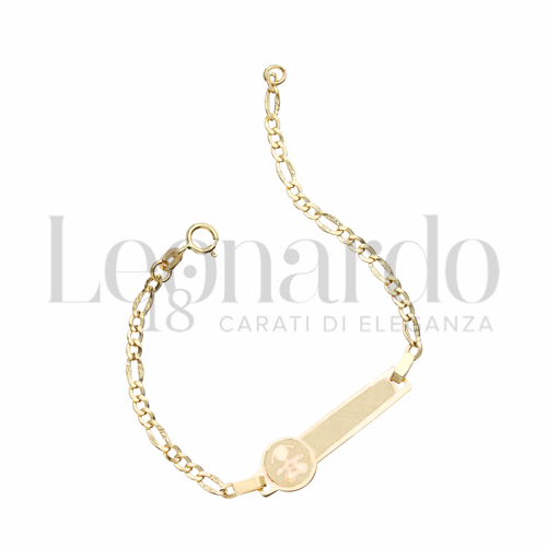 Finitura targa o elementi Femminuccia in Oro Giallo da 1,4gr.