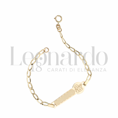 Finitura targa o elementi Angioletto in Oro Giallo da 1,3gr.