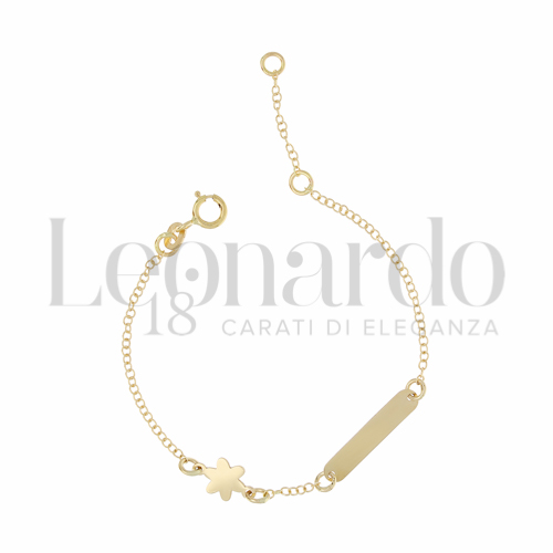 Finitura targa o elementi Fiore in Oro Giallo da 1gr.