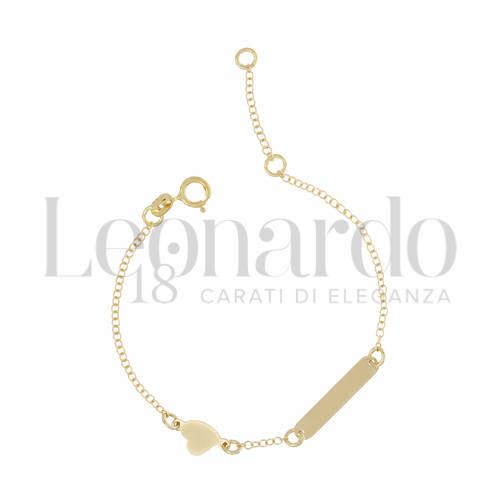 Finitura targa o elementi Cuore in Oro Giallo da 1gr.