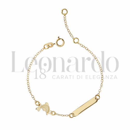 Finitura targa o elementi Delfino in Oro Giallo da 1,1gr.
