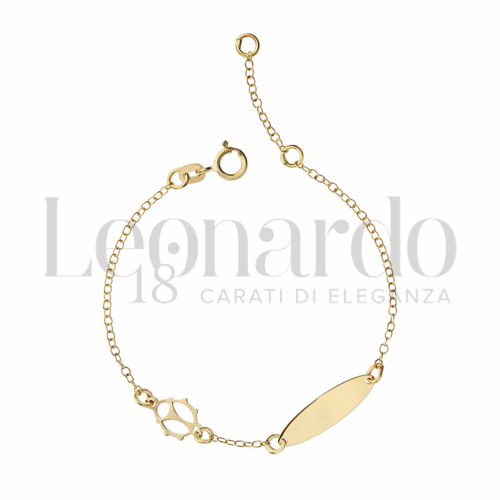 Finitura targa o elementi Coccinella in Oro Giallo da 1gr.