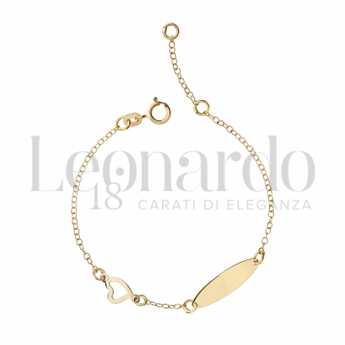 Finitura targa o elementi Cuore in Oro Giallo da 1,1gr.