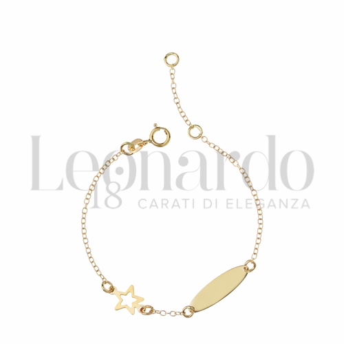 Finitura targa o elementi Stella in Oro Giallo da 1gr.