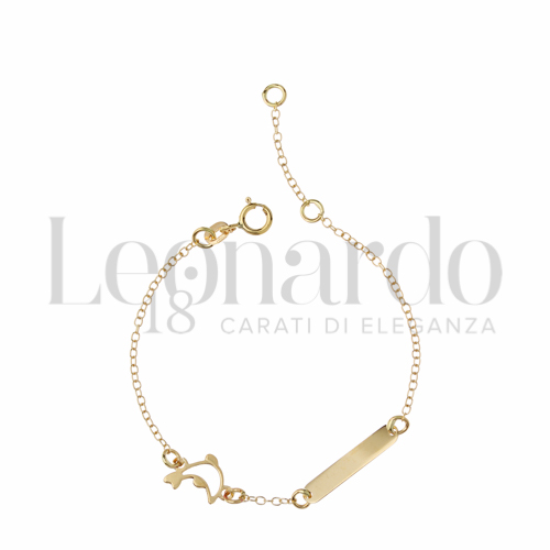 Finitura targa o elementi Delfino in Oro Giallo da 1gr.