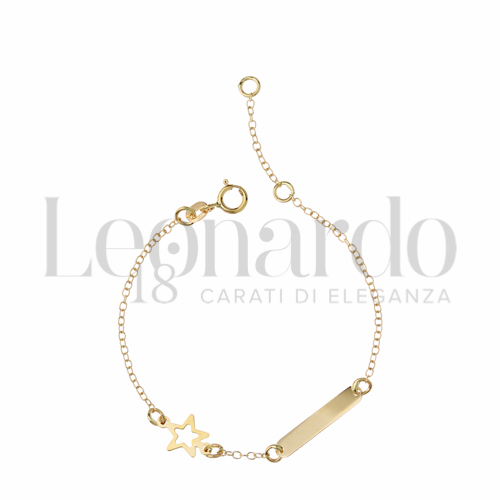 Finitura targa o elementi Stella in Oro Giallo da 1gr.