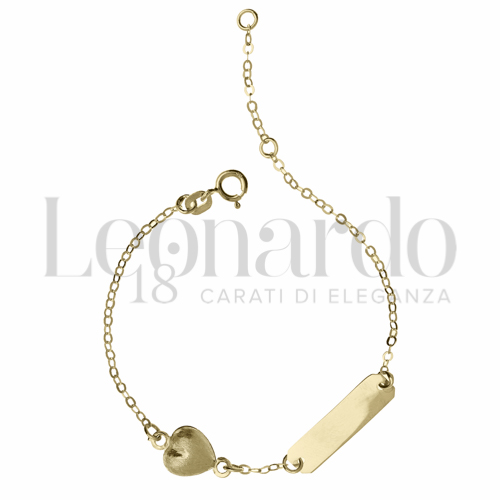 Finitura targa o elementi Cuore in Oro Giallo da 1,4gr.