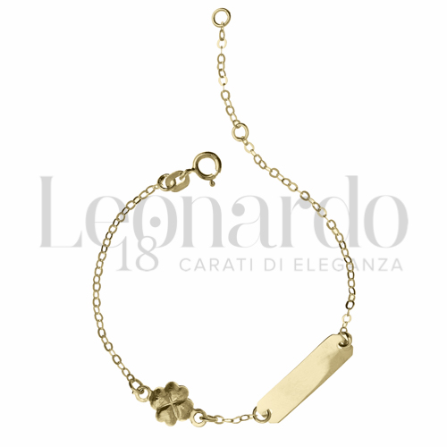 Finitura targa o elementi Quadrifoglio in Oro Giallo da 1,2gr.