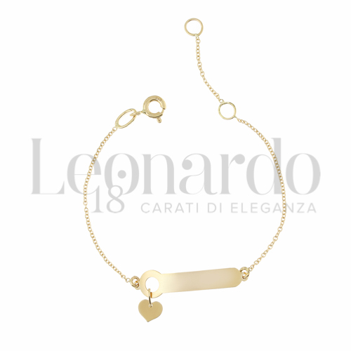 Finitura targa o elementi Cuore in Oro Giallo da 1,4gr.