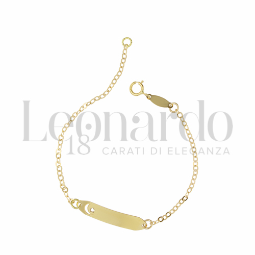 Finitura targa o elementi Luna in Oro Giallo da 0,9gr.