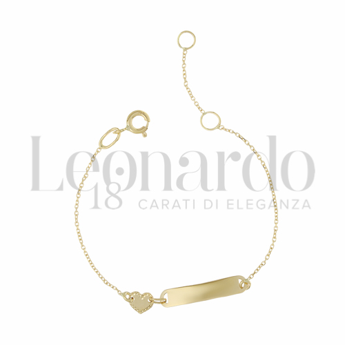 Finitura targa o elementi Cuore in Oro Giallo da 1,3gr.