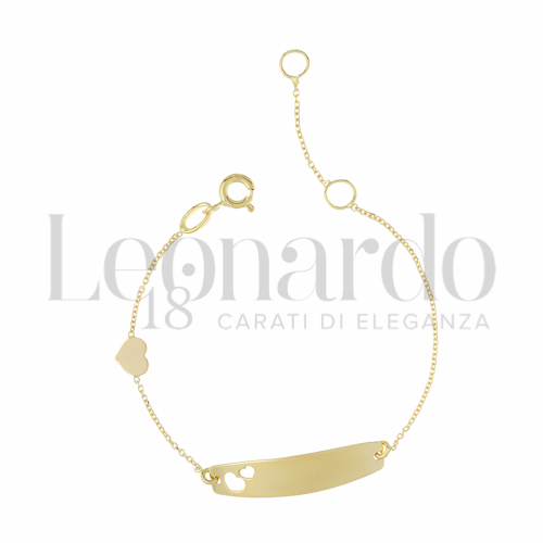 Finitura targa o elementi Cuore in Oro Giallo da 1,5gr.