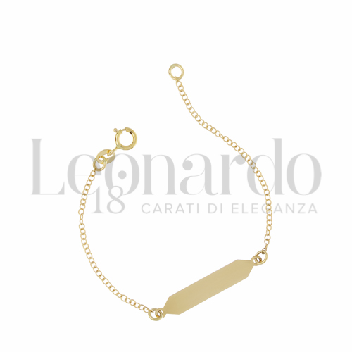 Finitura targa o elementi Lucida in Oro Giallo da 1,1gr.