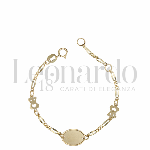 Finitura targa o elementi Satinata in Oro Giallo da 1,7gr.