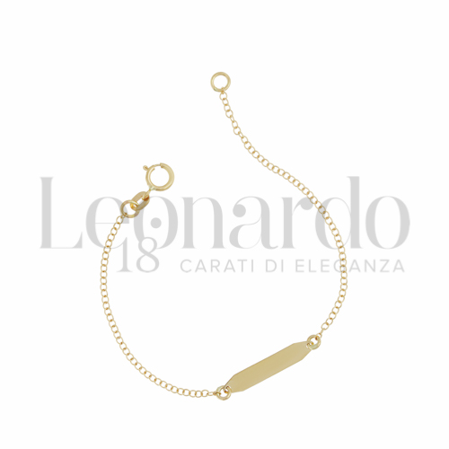 Finitura targa o elementi Lucida in Oro Giallo da 0,7gr.