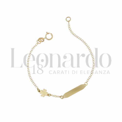 Finitura targa o elementi Quadrifoglio in Oro Giallo da 0,8gr.