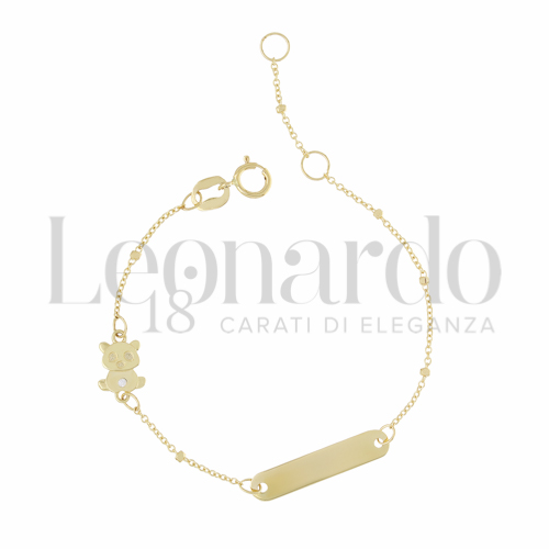 con Zircone bianco in Oro Giallo da 1,4gr.